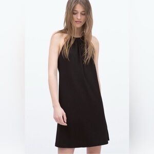ZARA - Elegant Black Halter Dress